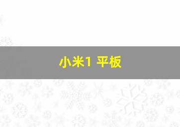 小米1 平板